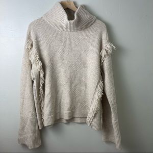 WoolRich Women’s Sweater with fringe and flared sleeves XL